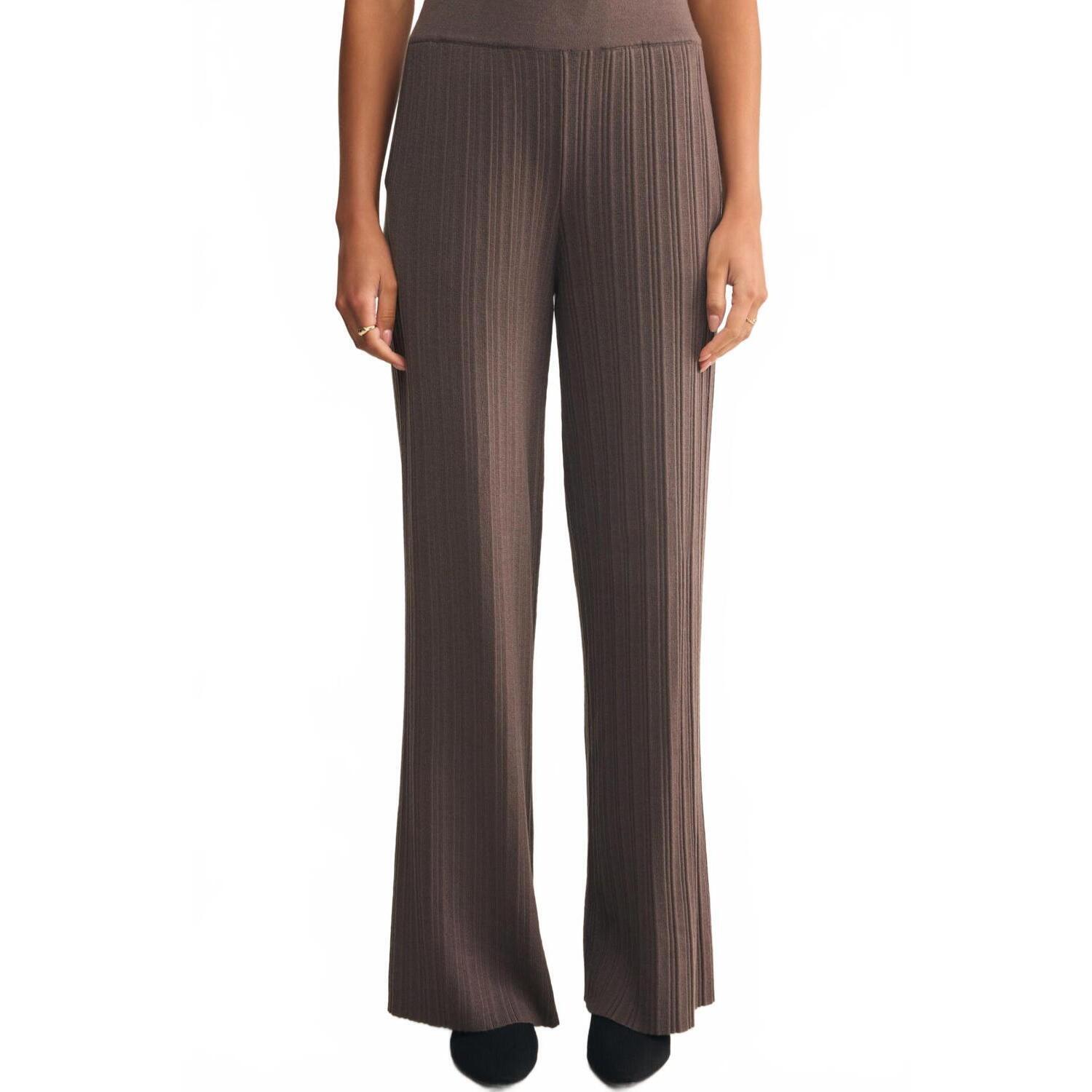 New Z Supply Du Monde Sweater Pants In Burnt Ash Heather (Brown)